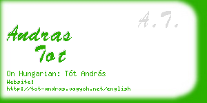 andras tot business card